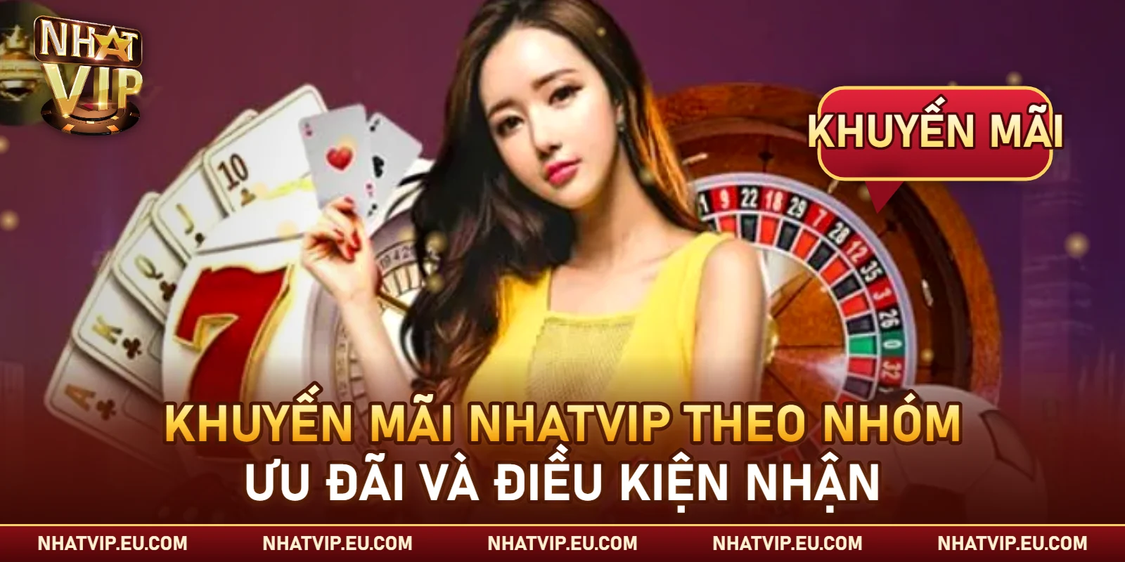 Khuyến mãi Nhatvip theo nhóm ưu đãi và điều kiện nhận