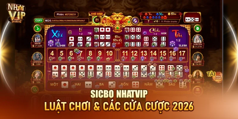 Sicbo Nhatvip – Luật Chơi, Tỷ Lệ Thưởng Và Chiến Thuật Soi Cầu Sicbo Nhatvip – Luật Chơi, Tỷ Lệ Thưởng Và Chiến Thuật Soi Cầu