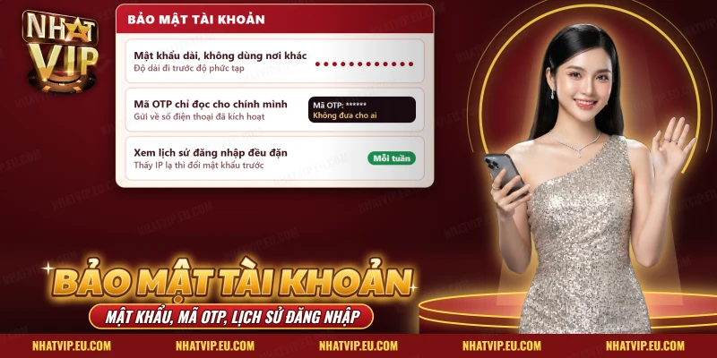 Bảo Mật Tài Khoản Nhatvip – Mật Khẩu, Mã OTP Và Chống Lừa Đảo