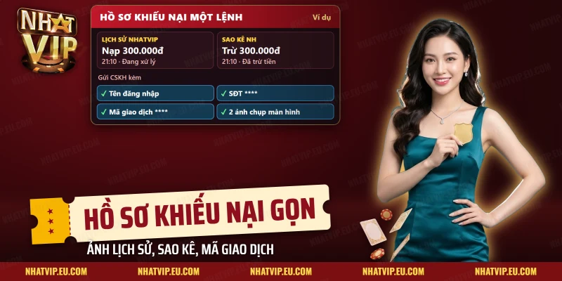 Hồ sơ khiếu nại gồm ảnh lịch sử, sao kê ngân hàng và mã giao dịch của một lệnh